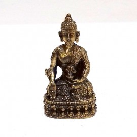 Buda de la medicina bronce miniatura