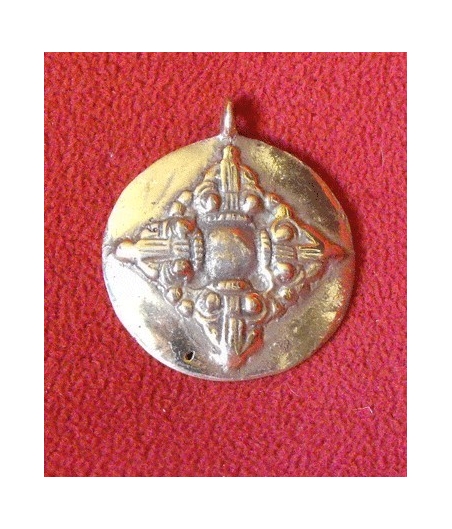 Colgante doble dorje metal