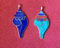 Colgante caracola pedreria