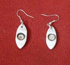 Pendientes hueso penhu15 (3 pares)