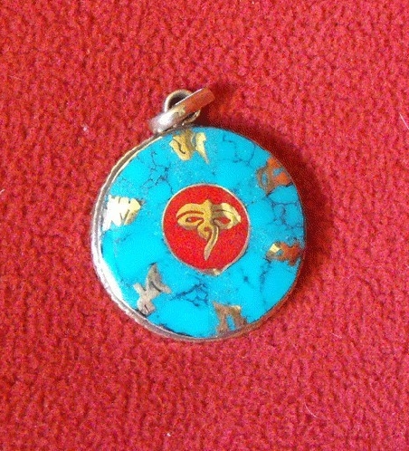 Colgante om mane turquesa colgmet3