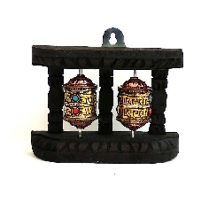 Rueda de oración colgar pequeña doble