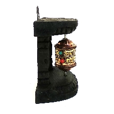 Rueda de oración colgar pequeña simple 2