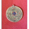 Medallón metal filigrana