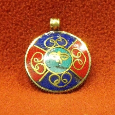 Colgmet131- colgante Om esmaltado