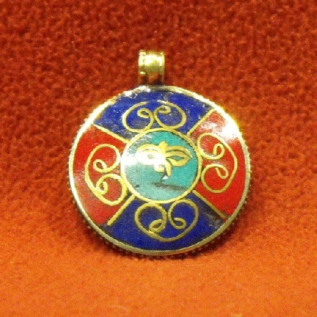 Colgmet131- colgante Om esmaltado