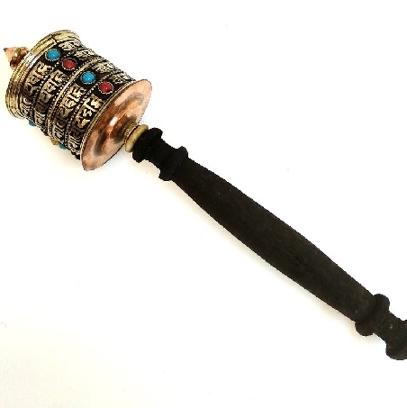 Rueda de oración Om Mane mediana Rueda de oración Om Mane mediana