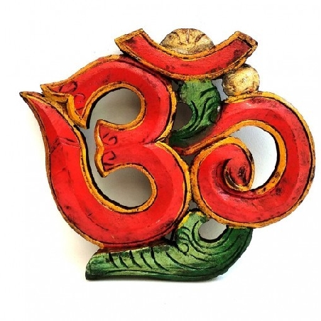 Om madera azul 20 cms.