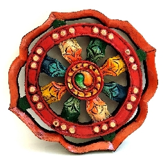 Dharmachakra madera 21 cms.