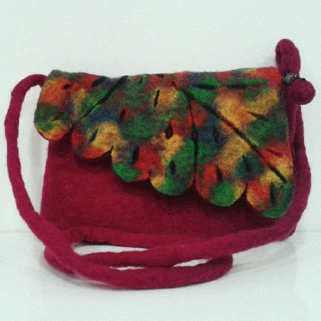 Bolsito hoja 22 cms anco, 13 cms largo