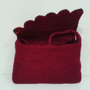 Bolsito hoja 22 cms anco, 13 cms largo