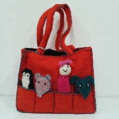 Bolsito puppets 20 cms anco, 17 cms alto