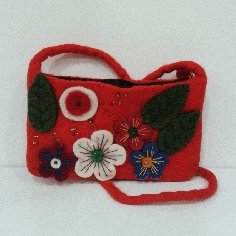 Bolsito fieltro mediano 22 cms anco,  13 cms alto