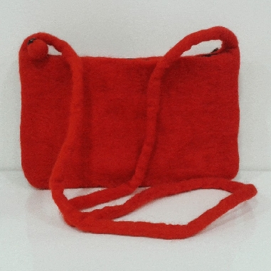 Bolsito fieltro mediano 22 cms anco,  13 cms alto