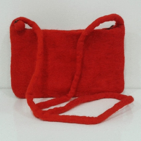 Bolsito fieltro mediano 22 cms anco,  13 cms alto