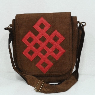 Bolso pachwork Om pequeño 28 cms ancho, 25 cms alto