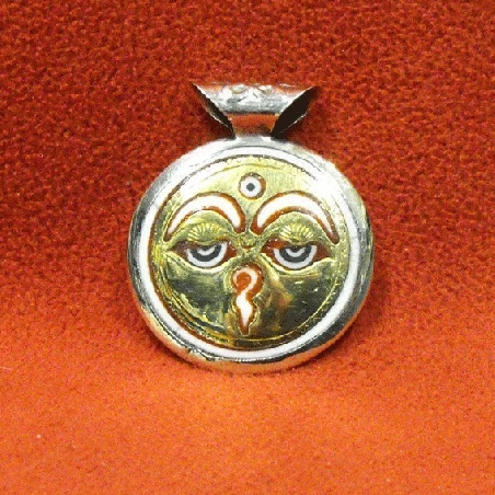 colgmet217-colgante ojo de buda con mantra