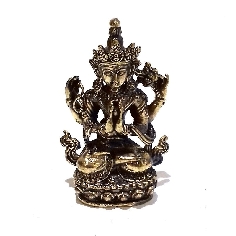 Chenrezig bronce en miniatura