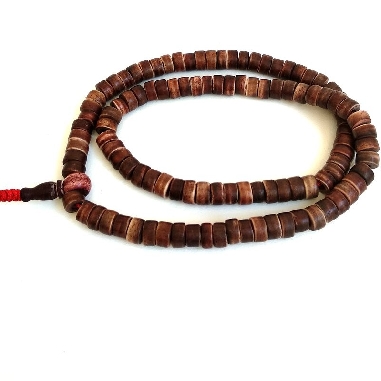 Mala de hueso esmaltado cilíndrico 