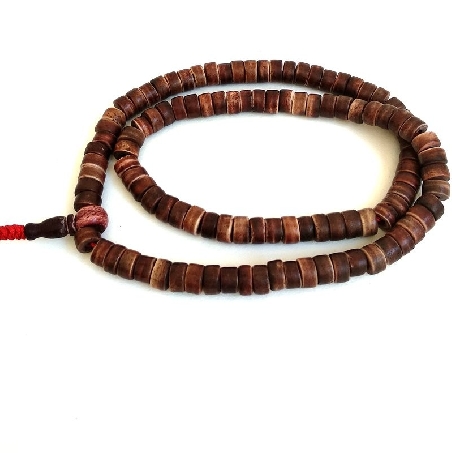 Mala de hueso esmaltado cilíndrico 