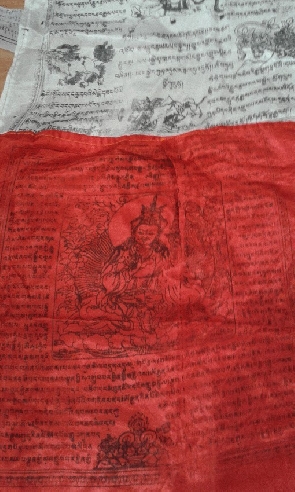 Bandera mástil seda