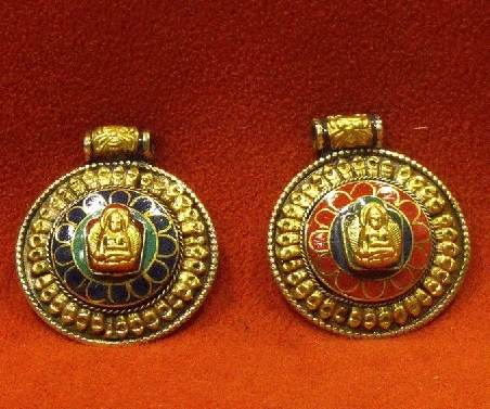 Medallón pedrería Buda- colgmet245