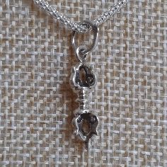 Colgante de plata "Dorje" pequeño- Colgplat20