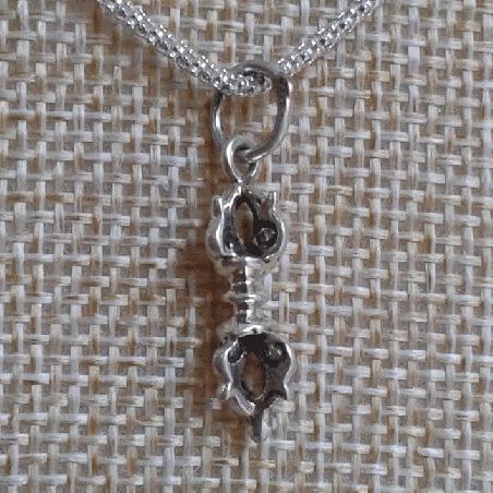 Colgante de plata "Dorje" pequeño- Colgplat20