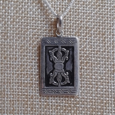 Colgante de plata "Dorje" colgplat18