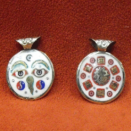 Colgmet218- Colgante hueso doble cara