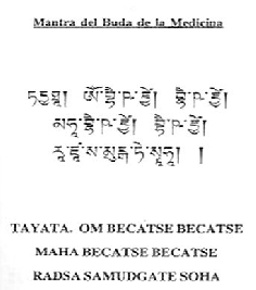 Mantra Buda de la Medicina + bolsita de seda 2