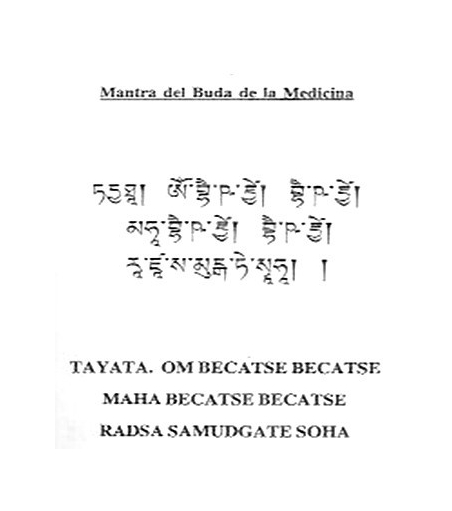 Mantra del buda de la Medicina (20 unidades)