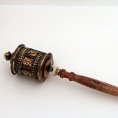 Rueda de oración mediana "om mane"