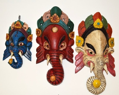 Máscara de Ganesh pequeña