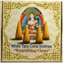 Incienso tibetano en conos "White Tara"- Claridad que colma todos los deseos.