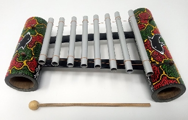 Xilófono de bambú de 8 tubos