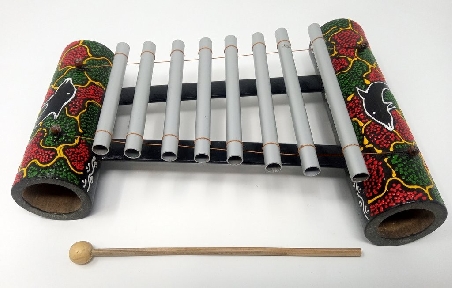 Xilófono de bambú de 8 tubos