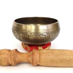 Cuenco torneado color bronce 9 cms. extra.