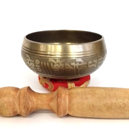 Cuenco torneado color bronce 9 cms. extra.