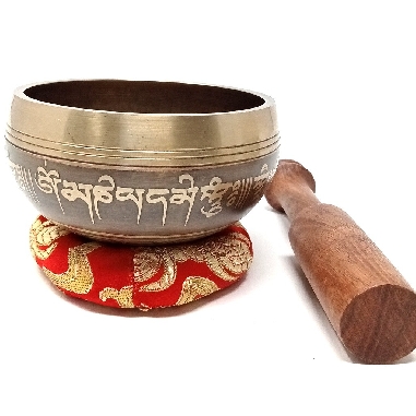 Cuenco torneado color bronce 9 cms. extra.