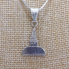 Colgante de plata "Estupa" colgplat45