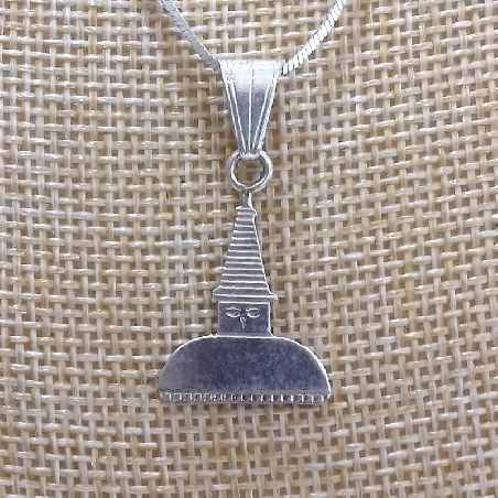Colgante de plata "Estupa" colgplat45