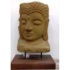 Cabeza de Buda en piedra 50 cms.