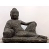 Buda recostado de piedra- 37 cms. largo