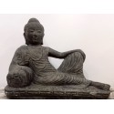Buda recostado de piedra- 37 cms. largo