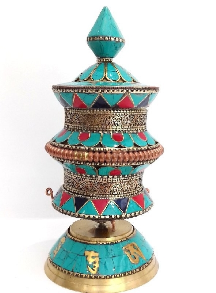 Rueda de oración con pedrería extra Rueda de oración con pedrería extra