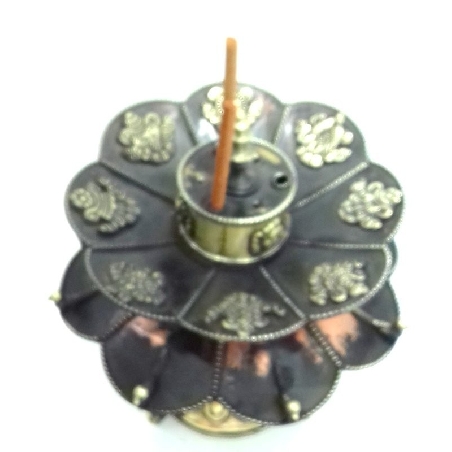 Incensario doble flor de loto