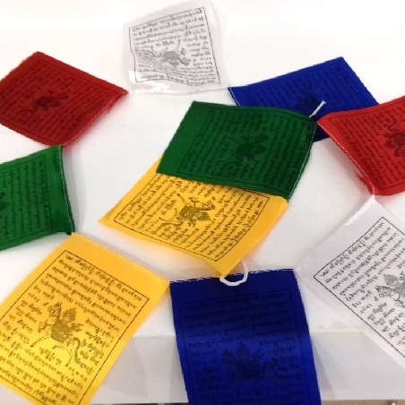 Pack banderas de oración cuadradas prequeñas