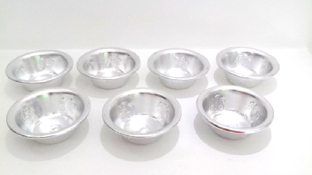 Set 7 cuencos ofrendas aluminio