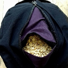 Zafu cáscara espelta ecológica. Negro. Mediano 2